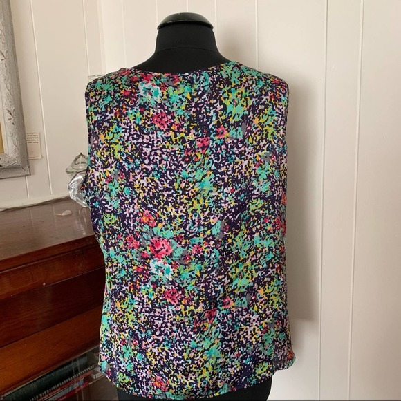 Notations Multicolor Abstract Tank Top-XL - Picture 4 of 5